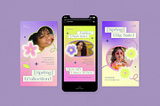 Purple Spring Fashion Instagram Pack, a Social Media Template by graphicook (Thumbnail 5 of 6)