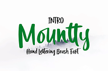 Mountty Brush Script