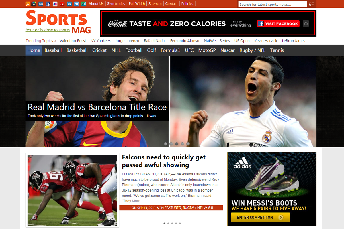 SportsMag Sports Magazine WP Theme, a WordPress Template by Magazine3