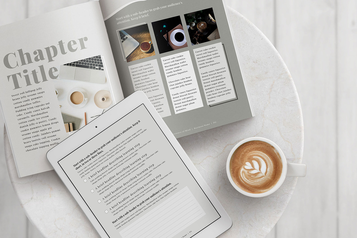 Course Workbook Canva Template, a Magazine Template by Studio Sugoi (Photo 10 of 10)