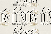 Quiet Luxury - Modern Serif & Script, a Script Font by AndrewPixelType (Thumbnail 1 of 10)