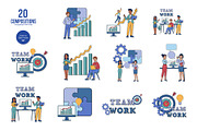 Teamwork Flow – Digital Hand-Drawn, a Work Illustration by CreativeValuation (Thumbnail 3 of 11)