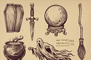 Halloween & Witchcraft Illustration, a Seasonal Illustration by OtpirusGraphic (Thumbnail 6 of 10)