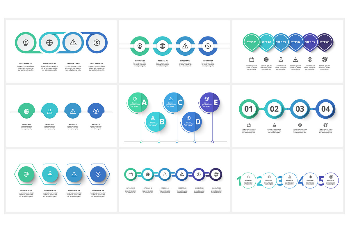 Circular Presentation Canva Template preview 4