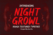 Night Growl / Rough Textured Font, a Handwritten Font by Java pep (Thumbnail 1 of 13)