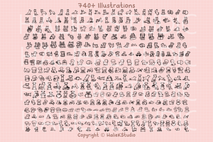 740 Kawaii Cute Dogs SVG Collection