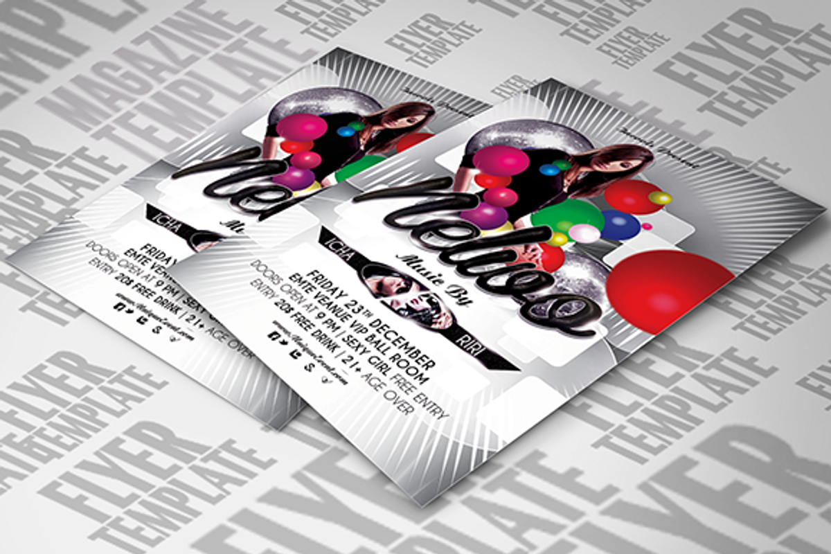 Nelwo Party Flyer Template, a Flyer Template by temphall (Photo 1 of 2)