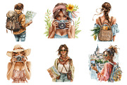 Bronze Spring Travel Clipart, an Illustration by SinaCreation (Thumbnail 4 of 5)