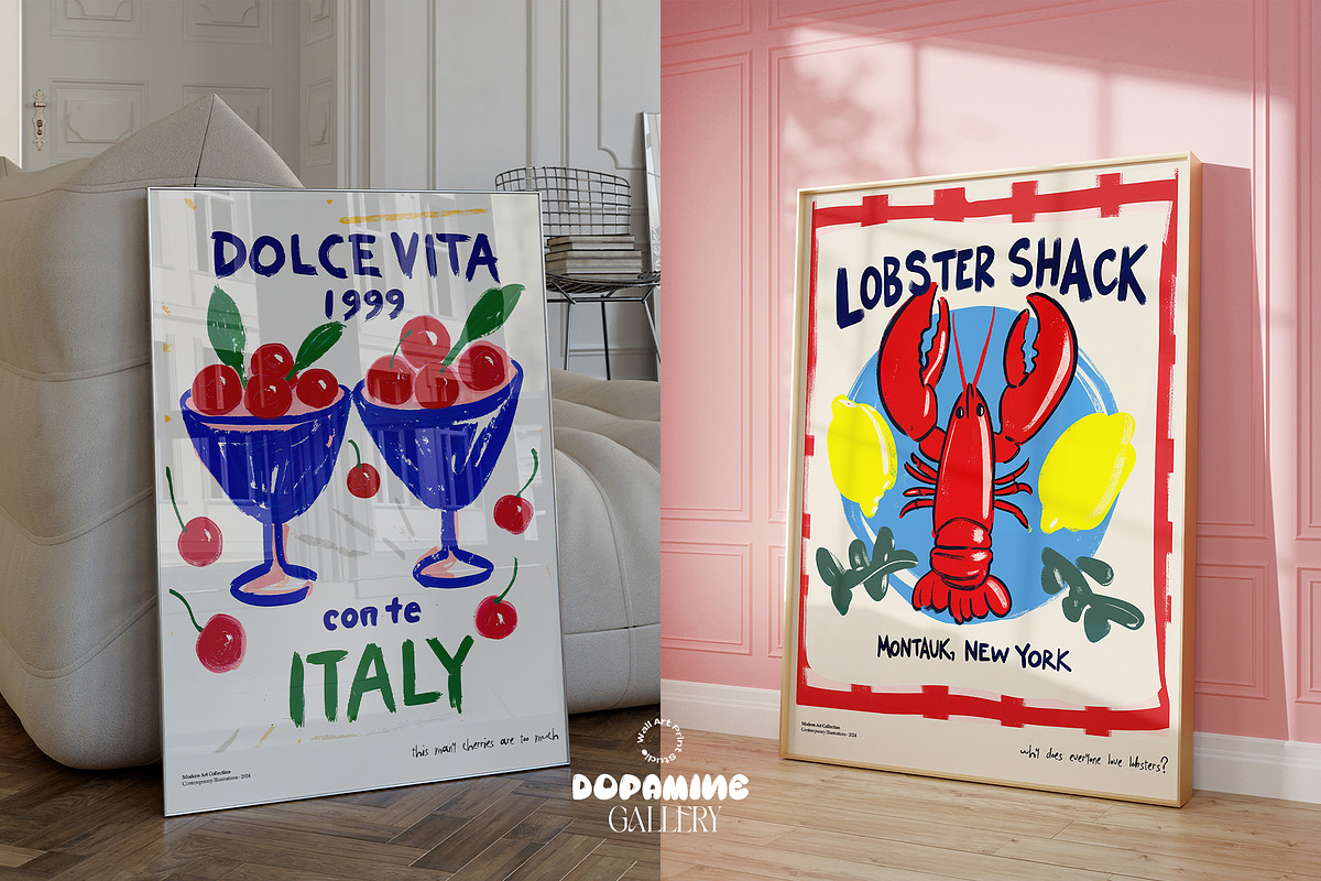 Dopamine Gallery – 100 Poster Bundle, a Graphic by Wall Art Print Studio (Photo 27 of 55)