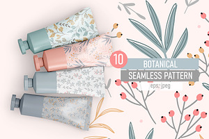 Botanical seamless pattern