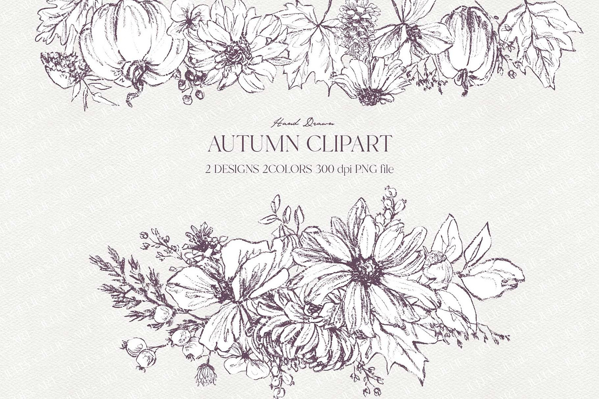 fall pumpkin clipart, an Illustration by JULIA x JULIE's ART (Photo 4 of 20)