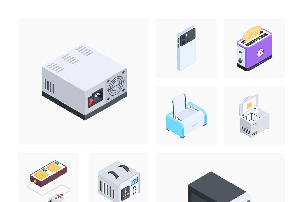 Devices Isometric Icons, a Duotone Icon by Vectors Market (Photo 6 of 16)
