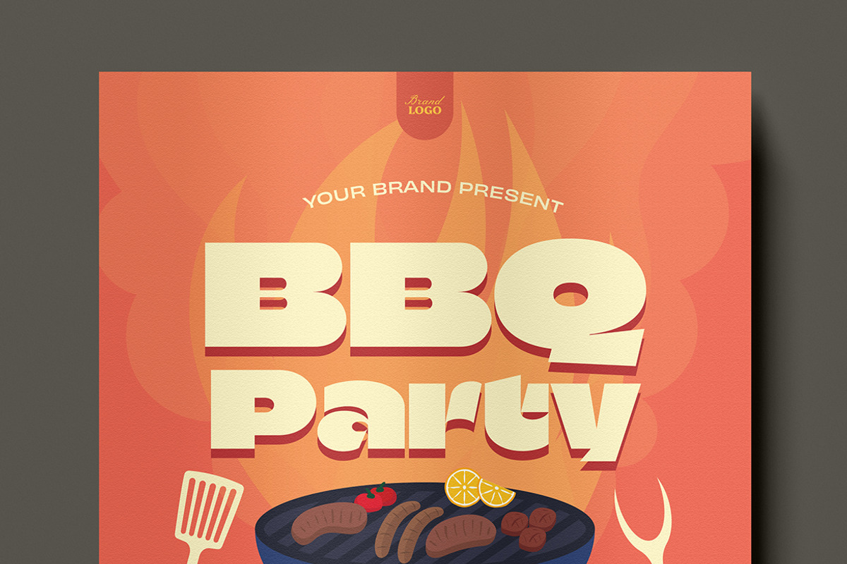 BBQ Party Flyer, a Flyer Template by FathurFateh (Photo 1 of 5)