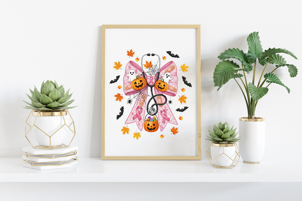 Breast Cancer Nurse Halloween Coquet, an Illustration by Craft Nest (Photo 5 of 6)