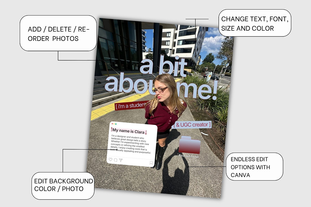 Bold Burgundy Instagram Post, a Social Media Template by CreativeTempHub (Photo 6 of 9)