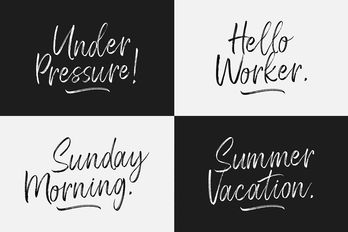Black Borough Brush Font, a Script Font by sizimon (Photo 6 of 9)