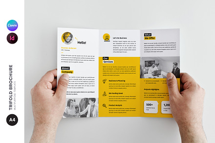 Trifold Brochure, a Brochure Template by OrcShape