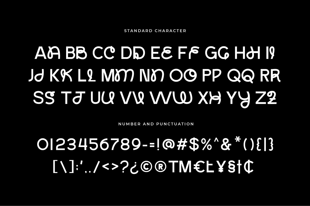 Noguya - Experimental Unique Font, a Sans Serif Font by Elmous (Photo 6 of 6)