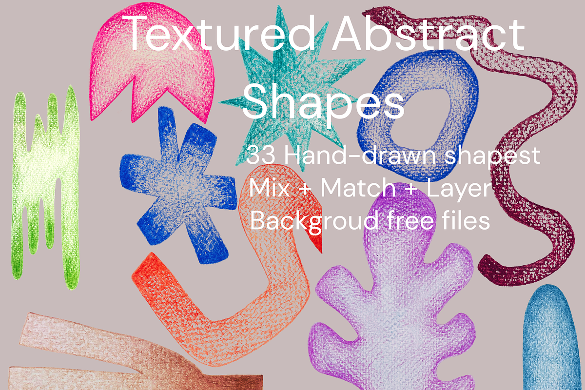 Textured Abstract Shapes Bundle, a Texture Illustration by Eryn Rose Design (Photo 7 of 11)