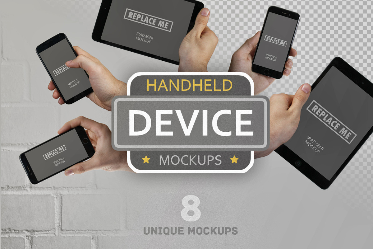 Handheld Device Mockups, an iPhone Mockup by h3design (Photo 1 of 6)