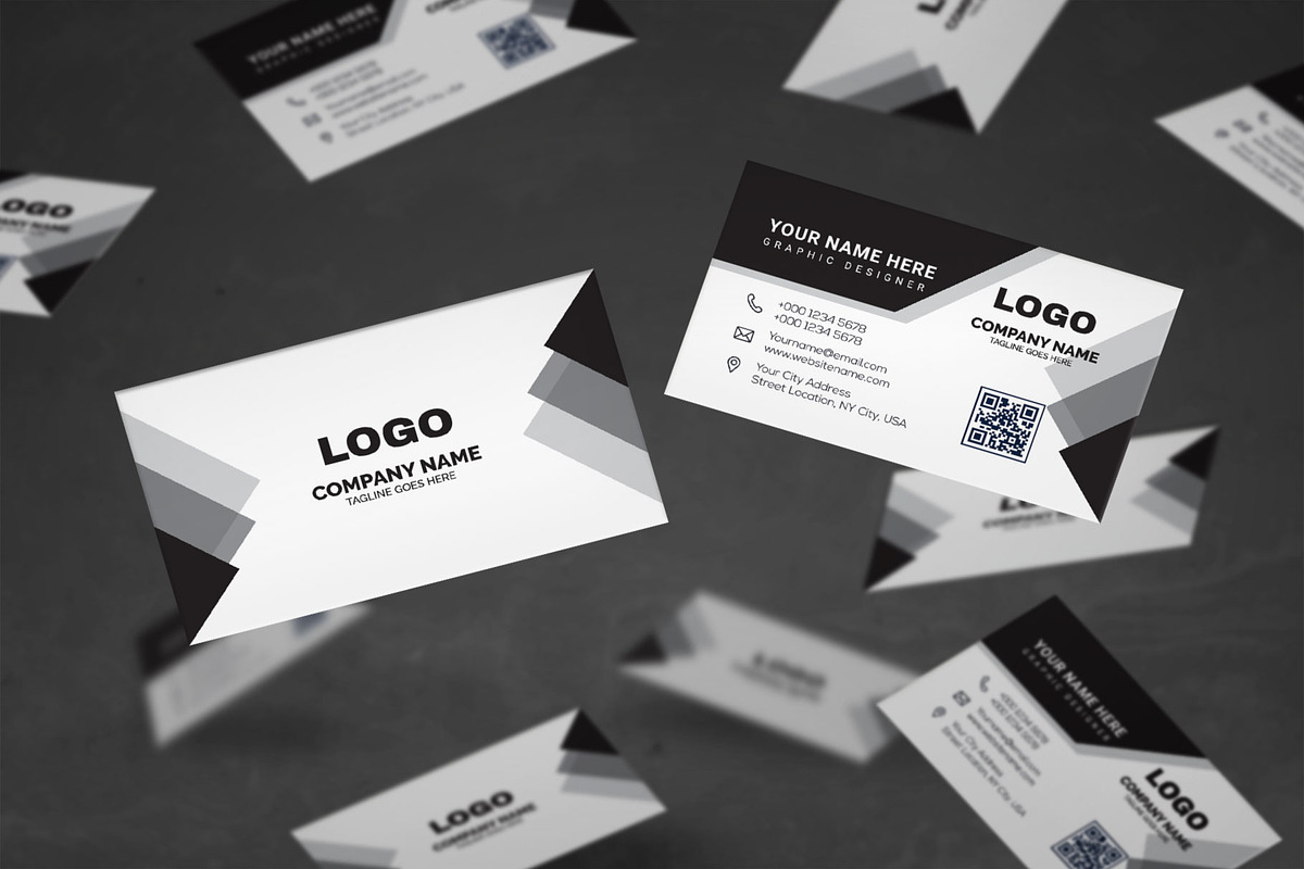 Dark Theme Corporate Creative, a Business Card Template by Vitoria's Collection (Photo 3 of 3)