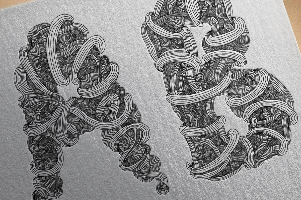 Line Font / Hair Font /Albanica Type