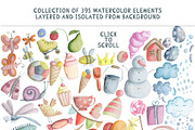 Watercolor Alphabet poster, cards, an Education Illustration by My watercolor shop (Thumbnail 10 of 13)
