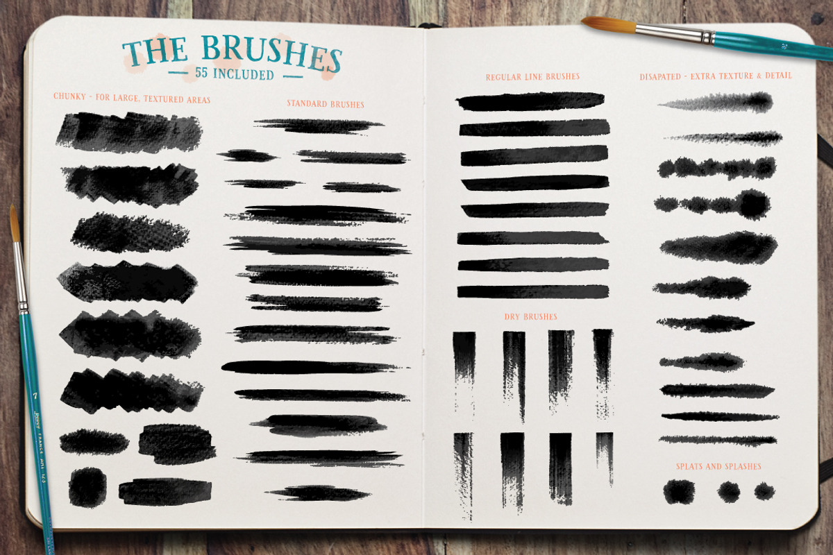 Watercolor Brushes preview 6