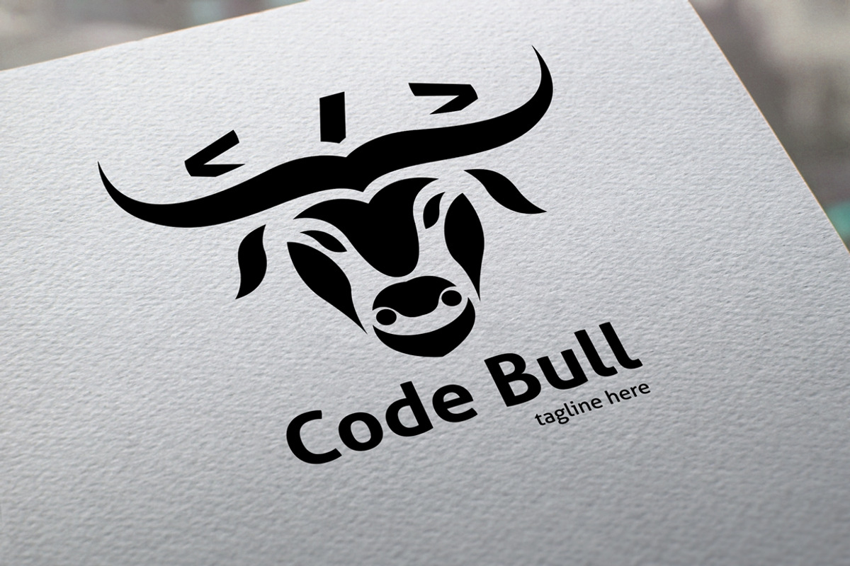 Code Bull Logo, a Branding & Logo Template by Design_Planet