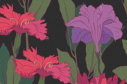 Elegant Botanical Floral Pattern, a Pattern Graphic by likorbut (Thumbnail 11 of 14)