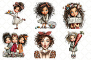 Whimsical Easter Girl Clipart, an Illustration by Black Bird Studio (Thumbnail 2 of 6)