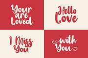 Valentins + Bonus 2 Font, a Script Font by khurasan (Thumbnail 6 of 8)