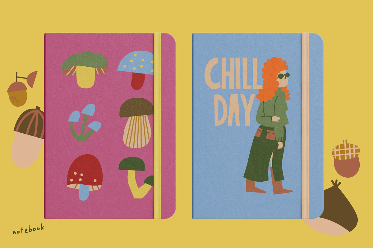 Hello Autumn Vector Set, a Seasonal Illustration by Francesca.Cadei Shop (Photo 8 of 12)
