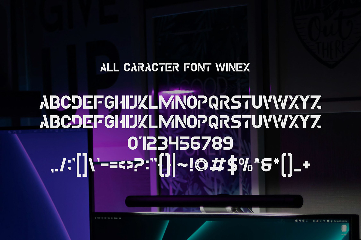 Winex, a Font by riotama85 (Photo 2 of 6)
