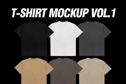 T-Shirt Mockup Vol.1 By 28Bloc