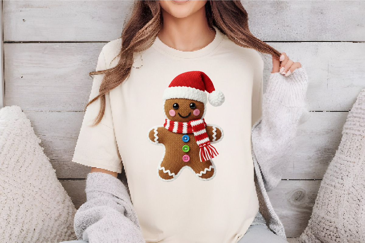 Faux Yarn Christmas Gingerbread Man, an Illustration by Dream Creation (Photo 3 of 5)