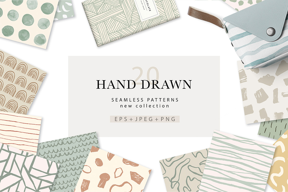 Hand drawn patterns, a Pattern Graphic by Magnia (Photo 1 of 7)