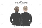 Groom & Groomsmen Art Bundle, an Illustration by Maddy's Art & Mockups (Thumbnail 2 of 8)