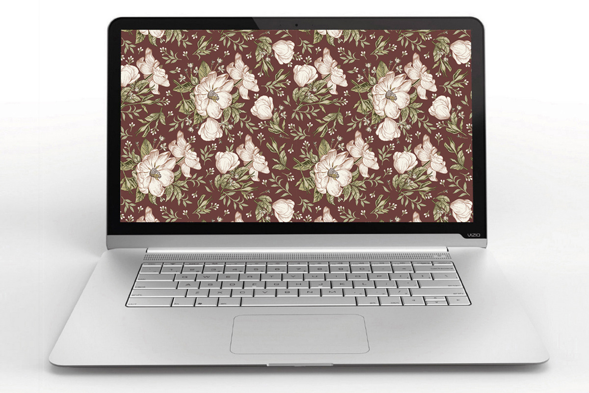 Set Seamless Flowers Dogrose Pattern, a Pattern Graphic by Vintage (Photo 8 of 8)