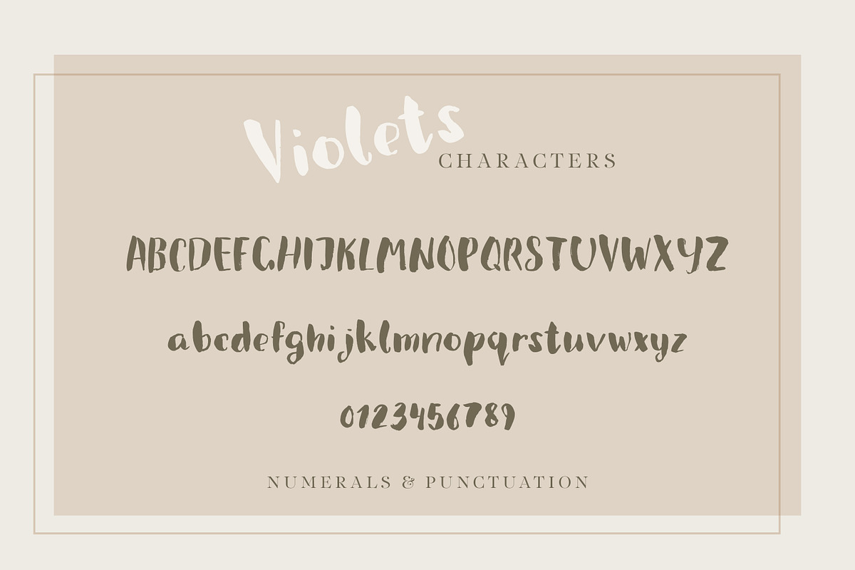 Violets | thick brush font, a Handwritten Font by Art pages (Photo 4 of 12)
