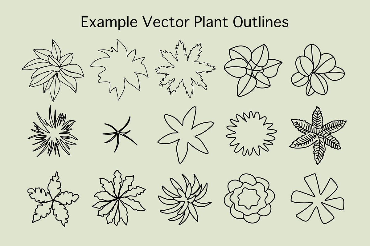 Landscape Design Stamps for Affinity, a Brush Add-On by The Botanical Planet (Photo 6 of 6)