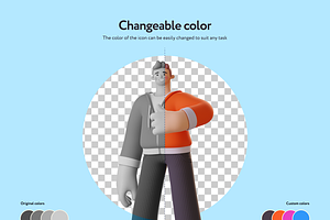 Ponty Student 3D Character Set