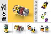 Vial BottlesMock Up, a Packaging Mockup by akropol (Thumbnail 3 of 6)