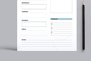 Weekly Planner Layout, a Stationery Template by MightyDesign (Thumbnail 3 of 8)