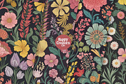 Moody Botanical Digital Paper Pack, a Pattern Graphic by Happy Creators Co. (Thumbnail 3 of 7)