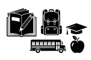Back To School Silhouette Bundle, an Illustration by Designer_Momina (Thumbnail 51 of 51)