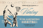 Retro Basketball, an Illustration by Retro Machine (Thumbnail 1 of 6)