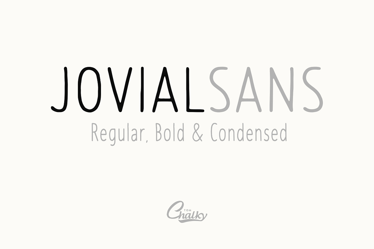 Jovial Sans Pro - Handwritten Fonts, a Sans Serif Font by Tom Chalky (Photo 1 of 7)