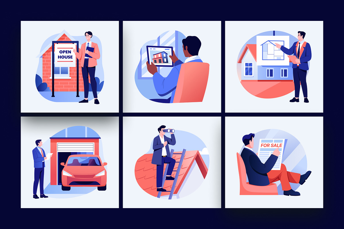 Animated Real Estate Sale Set, a Finance Illustration by Brickclay (Photo 3 of 5)