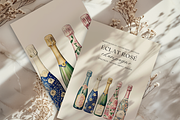 Champagne Romantic Patterns, a Decorative Illustration by ThaismotaCreativeCo (Thumbnail 5 of 7)